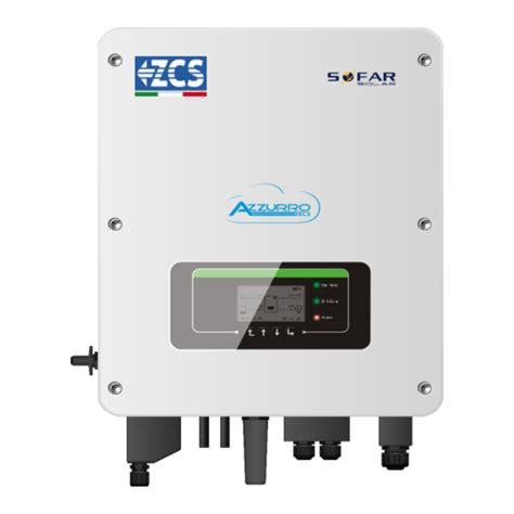 ZCS AZZURRO HYD3000 USER MANUAL Pdf .